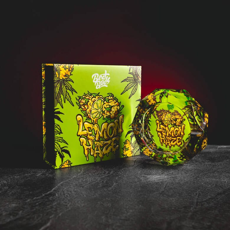 Aschenbecher Kristallglas Lemon Haze