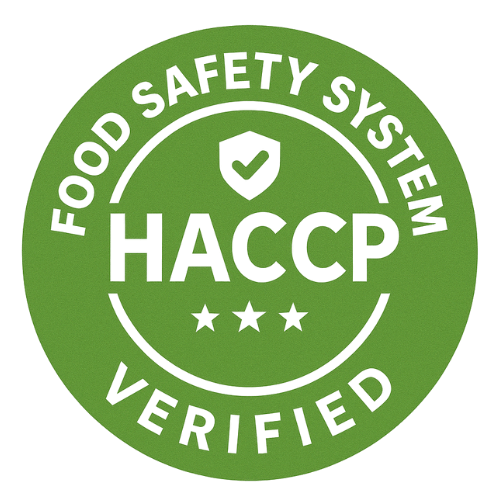 Das HACCP-Zertifizierungslogo bestätigt das Engagement von Kratom World, die höchste Qualität und Sicherheit seiner Produkte zu gewährleisten.