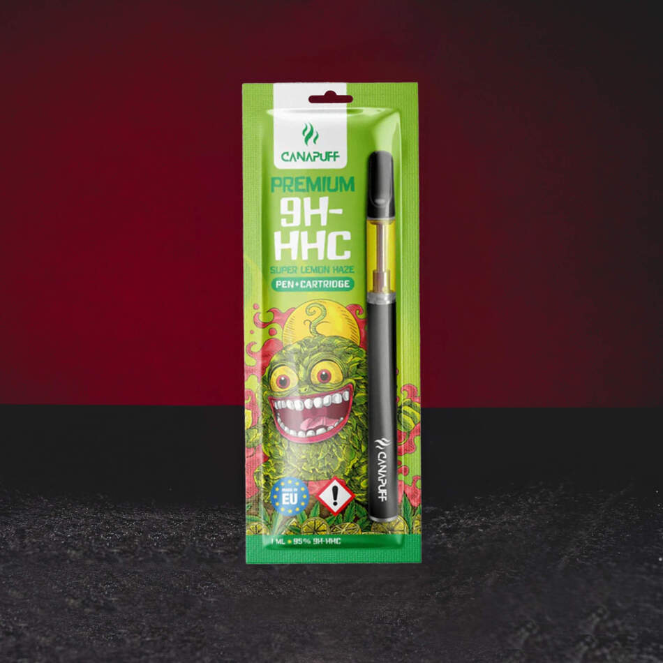 9H-HHC Vape Set Super Lemon Haze 95% 1ml – Premium Cartridge Pen Set mit Zitrus-, Zitronen-, Tropenfrucht- und Benzinaroma in elegantem Design premium cartridge pen set met innovatieve 9H-HHC cannabinoïde premium cartridge pen set con innovador cannabinoide 9H-HHC