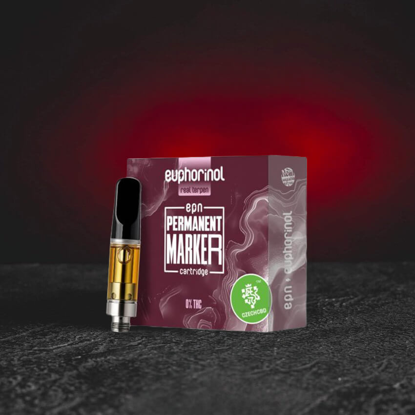 Premium EPN Cartridge 1 ml mit innovativem Cannabinoid EPN, aromatisches Strainprofil Permanent Marker, entwickelt für intensive Euphorie und klare Gedanken ohne Dämpfung, moderne Cartridge von Kratom World.
