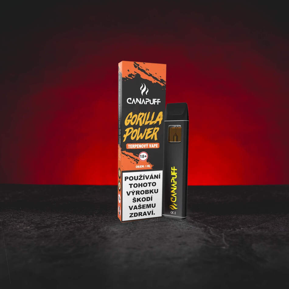 Kratom World Terpene Vape Gorilla Power 1 ml – Cannabis-Terpene mit fruchtigen, erdigen, zitrischen und kiefernartigen Noten colección de vapes de terpenos de cannabis con diferentes perfiles aromáticos collectie cannabisterpeen-vapes met verschillende aromaprofielen